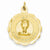 14k Gold My Confirmation Disc pendant, Charm