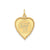 Sweet Sixteen Heart Disc Charm in 14k Gold