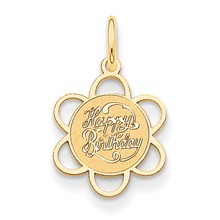 14k Gold Happy Birthday Charm hide-image