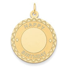 14k Gold Happy Birthday Charm hide-image