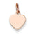 14k Rose Gold Heart Disc Charm hide-image