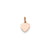 Heart Disc Charm in 14k Rose Gold