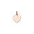Heart Disc Charm in 14k Rose Gold