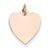 14k Rose Gold Heart Disc Charm hide-image