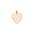 Heart Disc Charm in 14k Rose Gold