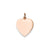 Heart Disc Charm in 14k Rose Gold