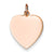 14k Rose Gold Heart Disc Charm hide-image