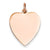 14k Rose Gold Heart Disc Charm hide-image