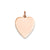 Heart Disc Charm in 14k Rose Gold