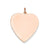 Heart Disc Charm in 14k Rose Gold