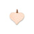 Heart Disc Charm in 14k Rose Gold