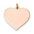 14k Rose Gold Heart Disc Charm hide-image