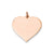 Heart Disc Charm in 14k Rose Gold