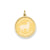 Labrador Retriever Disc Charm in 14k Gold