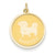 14k Gold Shih Tzu Disc Charm hide-image