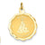 14k Gold Merry Christmas Disc Charm hide-image