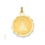 Merry Christmas Disc Charm in 14k Gold