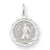 14k White Gold Small Polished Elongated 3 Charm hide-image