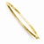 14K Yellow Gold Polished Solid Hinged Bangle Bracelet