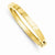 14K Yellow Gold Polished Solid Hinged Bangle Bracelet