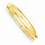 14K Yellow Gold Polished Solid Hinged Bangle Bracelet