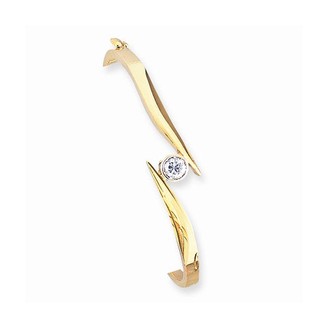 14k Yellow Gold 5mm Moissanite Bracelet