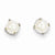 14k White Gold 5mm Cultured Pearl Stud Earrings