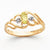 14k Yellow Gold Diamond & Peridot Birthstone Ring