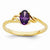 14k Yellow Gold Amethyst Birthstone Ring