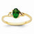 14k Yellow Gold Emerald Birthstone Ring