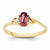14k Yellow Gold Rhodolite Garnet Birthstone Ring