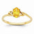 14k Yellow Gold Citrine Birthstone Ring