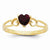 14k Yellow Gold Garnet Birthstone Ring