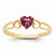 14k Yellow Gold Rhodolite Garnet Birthstone Ring