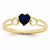 14k Yellow Gold Sapphire Birthstone Ring