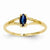 14k Yellow Gold Sapphire Birthstone Ring