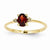 14k Yellow Gold Diamond & Garnet Birthstone Ring