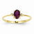 14k Yellow Gold Diamond & Rhodolite Garnet Birthstone Ring