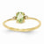 14k Yellow Gold Diamond & Peridot Birthstone Ring
