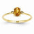 14k Yellow Gold Diamond & Citrine Birthstone Ring