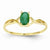 14k Yellow Gold Emerald Birthstone Ring