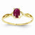 14k Yellow Gold Ruby Birthstone Ring