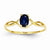 14k Yellow Gold Sapphire Birthstone Ring