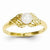 14k Yellow Gold Pearl Diamond Ring