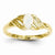 14k Yellow Gold Genuine Opal Diamond Ring