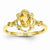 14k Yellow Gold Citrine Diamond Ring