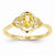 14k Yellow Gold Citrine Diamond Ring