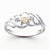 14k White Gold Diamond & Cultured Pearl Birthstone Ring