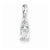 14k White Gold Genuine White Topaz Diamond pendant, Fine Pendants for Necklace