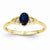 14k Yellow Gold Diamond & Genuine Sapphire Ring